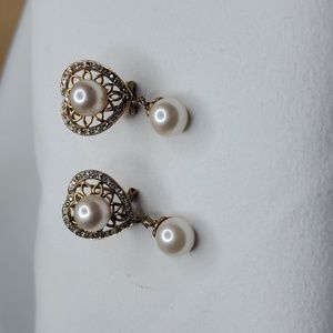 Pearl Earrings NIB CUSTOM MADE 1997